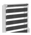 Doppelrollo (Tag/Nacht-Rollo) Delux Plus Serie Luxury Ebony DN32