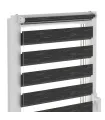 Doppelrollo (Tag/Nacht-Rollo) Delux Plus Serie Graphite Black DN33