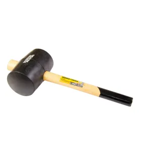 Kladivo gumené MASTERTOOL 100 mm 1200 g drevená násada čierna 02-0305