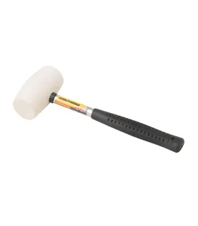 Gummihammer MASTERTOOL 40 mm 225 g Metallgriff weiß 02-1310