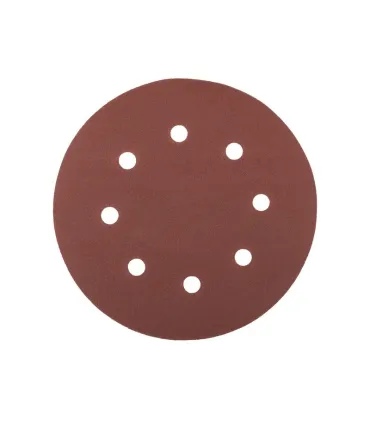 Trockenschleifscheibe mit Klettverschluss MASTERTOOL 180 mm P150 8-Loch 5 Stück 08-1815-H