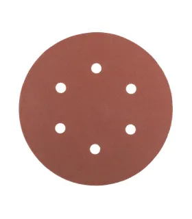 Trocken Schleifscheibe mit Klettverschluss MASTERTOOL 225 mm P100 6 Löcher 5 Stück 08-2010-H