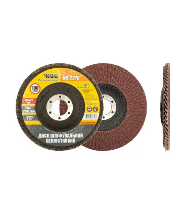 MASTERTOOL T27 P100 125*22 mm 08-2210 Schleifscheibe Lamellenscheibe