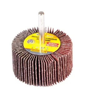 Valec lamelový brúsny MASTERTOOL 60*30 mm P80 s hriadeľom 6 mm 08-2278
