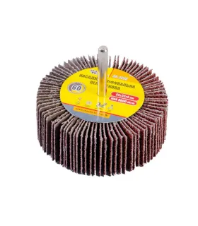 MASTERTOOL Schleiflamellenrolle 80*30 mm P60 mit 6 mm Schaft 08-2286