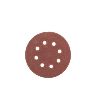 Trockenschleifscheibe mit Klettverschluss MASTERTOOL 125 mm P60 8-Loch 5 Stück 08-2506-H