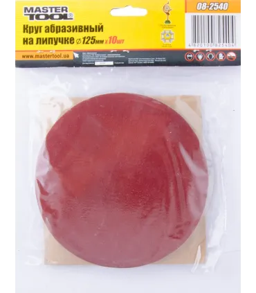Schleifscheibe mit Klettverschluss MASTERTOOL 125 mm P400, 10 Stück 08-2540
