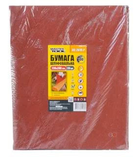 Papier brúsny vodeodolný MASTERTOOL 230*280 mm P100 20 ks 08-2610-Р