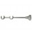 Držiak dvojity satin nickel Ø19 mm kus