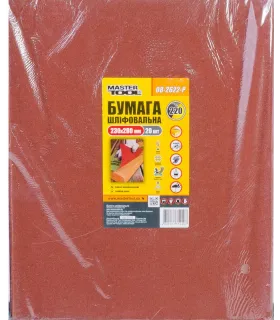wasserfestes Schleifpapier MASTERTOOL 230*280 mm P220 20 Stück 08-2622-Р
