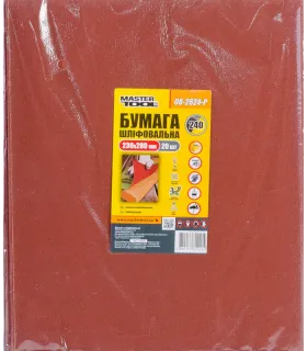 wasserfestes Schleifpapier MASTERTOOL 230*280 mm P240 20 Stück 08-2624-Р
