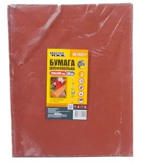 Papier brúsny vodeodolný MASTERTOOL 230*280 mm P320 20 ks 08-2632-Р