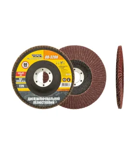 MASTERTOOL Lamellenscheibenschleifscheibe Т29 P80 125*22 mm 08-3208