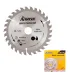 Sägeblatt für Holz TITUL mit Wolframkarbid-Zähnen 150*22,2*30T, Adapter 22,2-20 08-7153