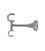 Držiak stropny dvojitý satin nickel oceľ Ø25/19 mm kus