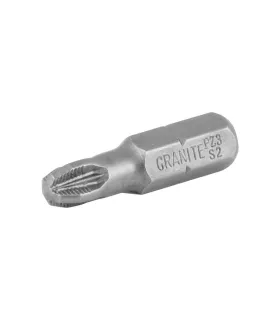 Schrauberbits GRANITE 25 mm 1/4" S2 10 Stück 10-93-251