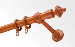 Trubförmige Gardinenstangen 28 mm mit Kunststoffzubehör