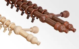 Holz-Gardinenstangen Ø28mm