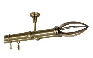 Gardinenstangen doppelt Ø25 mm antik