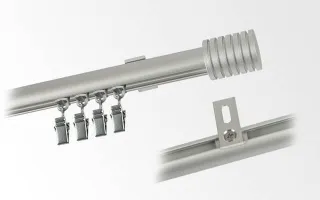 einläufige Gardinenstangen INOX