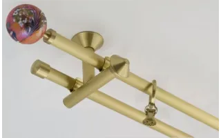 Zweiläufige Gardinenstangen Zegar Art Deco