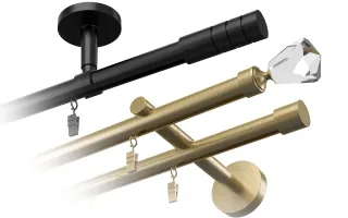 Stilvolle Aluminium-Schiene Elegant Ø19 mm