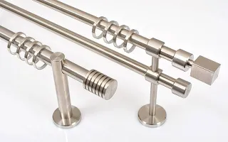 Gardinenstangen aus Edelstahl
